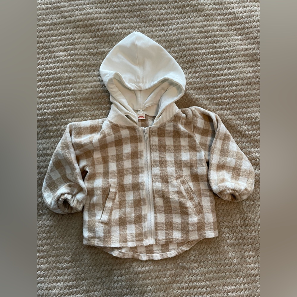 Cozy Checkered Kids Jacket